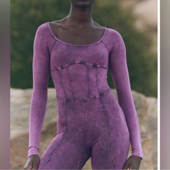 NWT Free People Good Karma Corset Long Sleeve Onesie - Picture 9 of 9